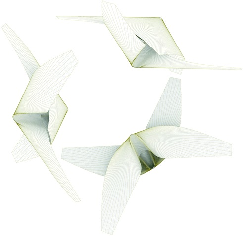 From 3 Point Constellations To Self Organizing Foldedbent