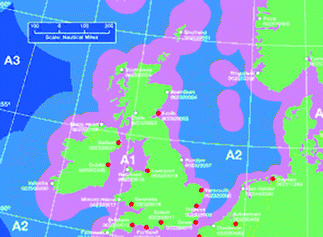 Gmdss Areas Chart