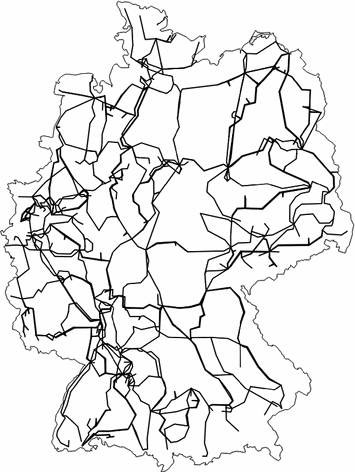 Ley lines deutschland karte