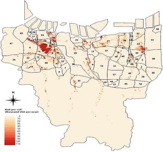 Flood Risk in Polder Systems in Jakarta: Present and Future 