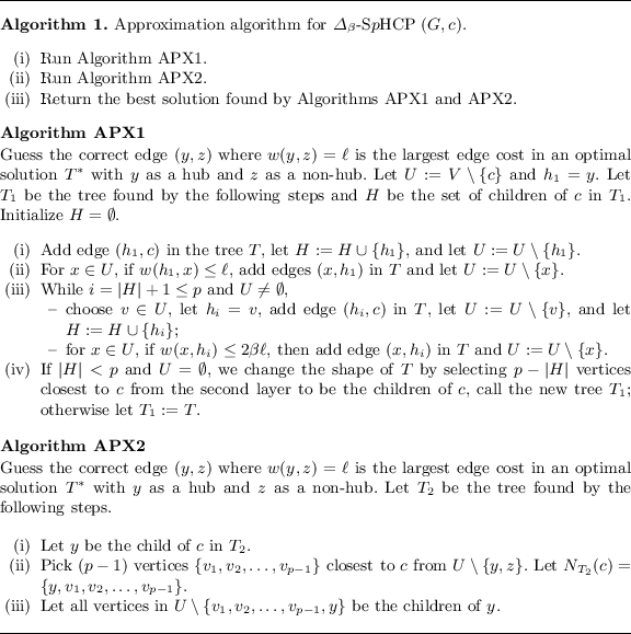 On The Com Plexity Of The Star P Hub Center Problem With Parameterized Triangle Inequality Springerlink