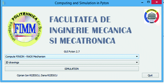 The Study Of Pinion Rack Mechanism Using Matlab And Spyder