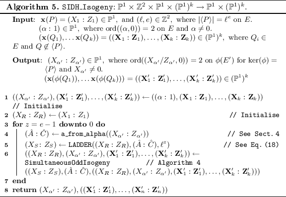 A Simple And Compact Algorithm For Sidh With Arbitrary Degree Isogenies Springerlink