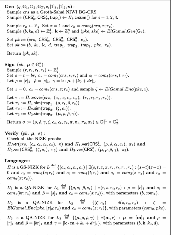 Improved Almost Tightly Secure Structure Preserving Signatures Springerlink