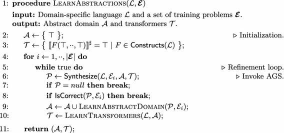 Learning Abstractions For Program Synthesis Springerlink