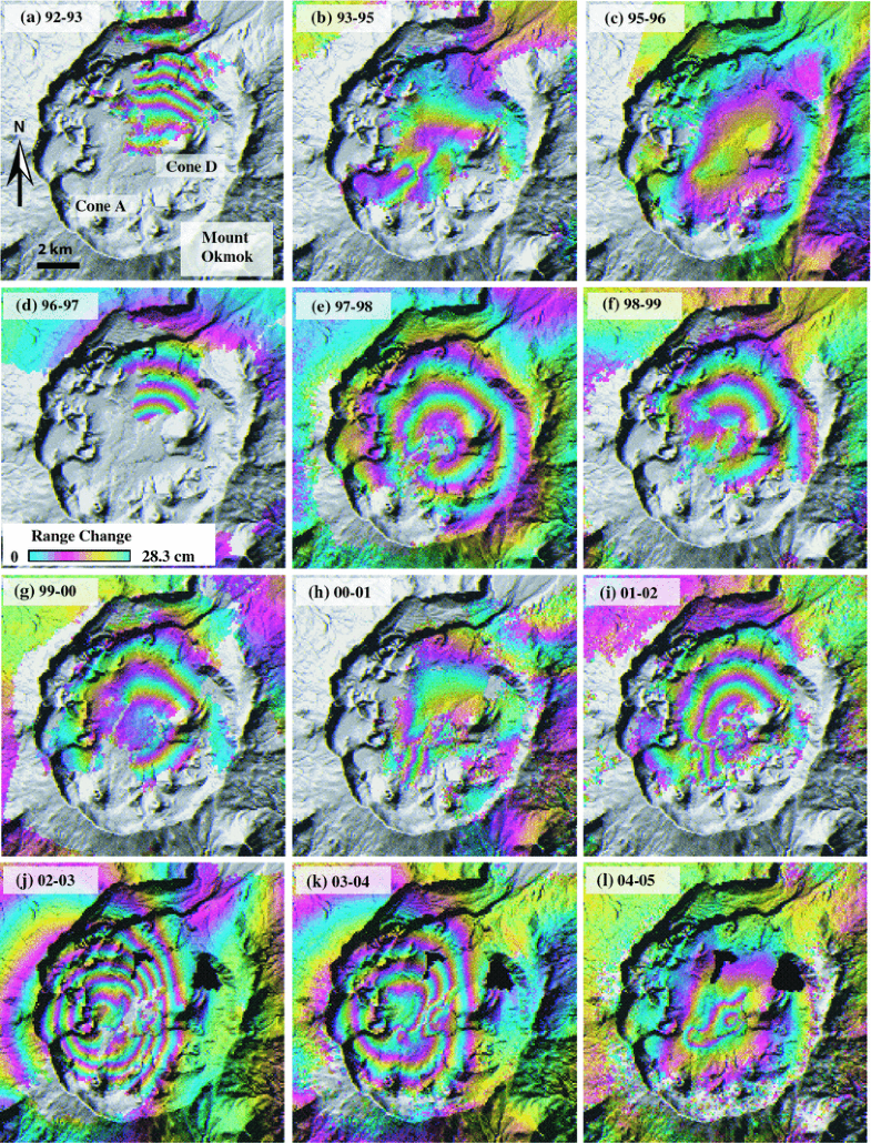 Insar Imaging Of Aleutian Volcanoes Springerlink