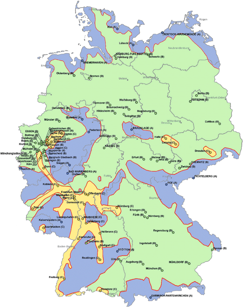 Bundesländer Landkarte der Bundesrepublik Deutschland Din A2 inkl beidseitig