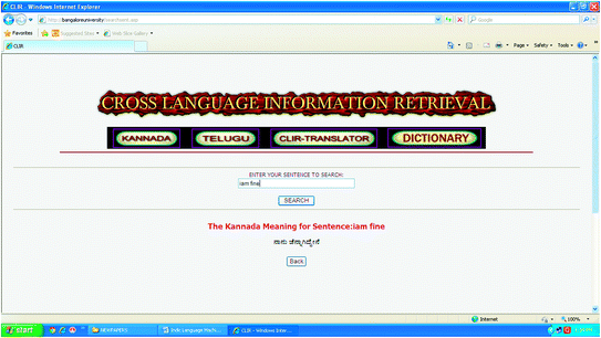 Indic Language Machine Translation Tool English To Kannada Telugu Springerlink