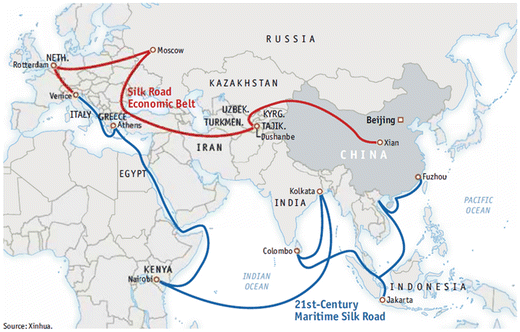 maritime silk road map
