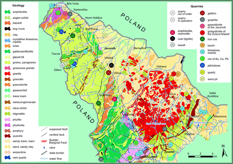 Region Of The Rychlebsk Hory Mountains Tectonically Controlled 393847 1 En 21 Fig2 HTML