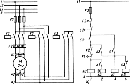 Stromlaufplan Dahlander Motor