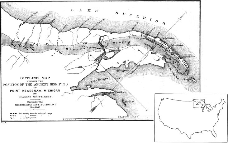 Ancient Copper Mines Map Mining: Copper Mining In The Great Lakes (Usa) | Springerlink