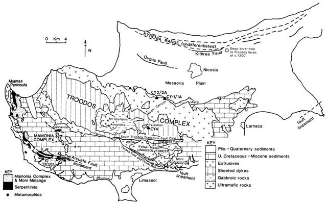 Geological Map Of Cyprus Cyprus | Springerlink