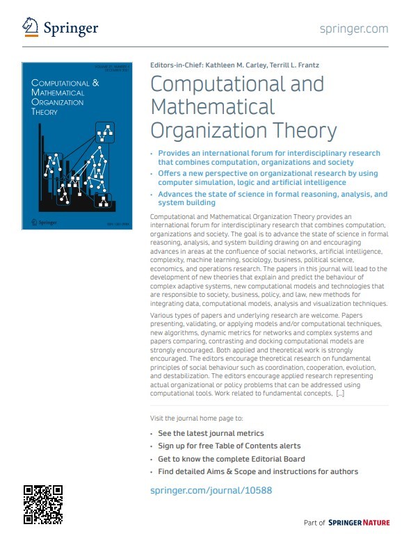 Preview for Computational and Mathematical Organization Theory flyer