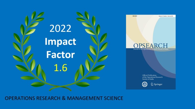 OPSEARCH is celebrating its first Impact Factor!
