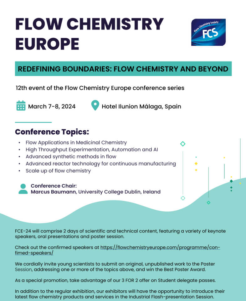 Journal of Flow Chemistry CONFERENCE ANNOUNMENT FLOW CHEMISTRY EUROPE