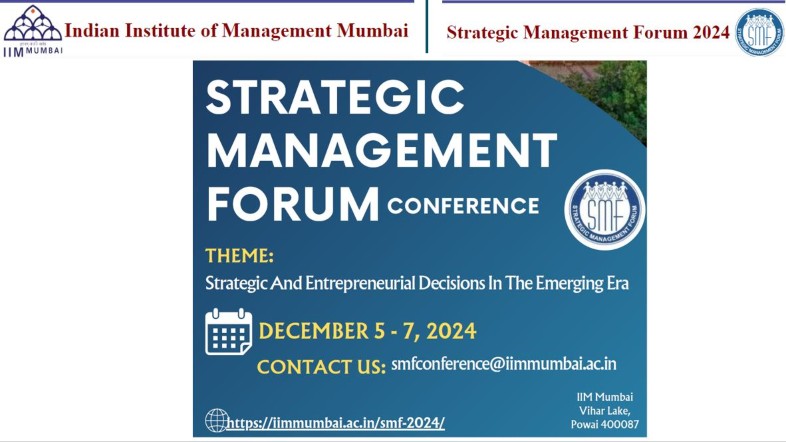 Announcement of the Stratgic Management Forum Conference 2024