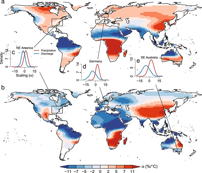 Referência: Conrad Wasko et al, Global assessment of flood and storm extremes with increased temperatures, Scientific Reports (2017).