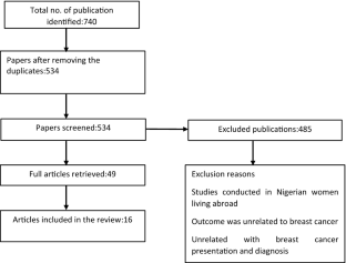 literature review on breast cancer in nigeria