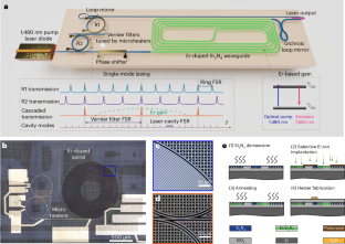 フォトニックチップ上のレーザーを小型化(Miniaturizing a laser on a photonic chip)