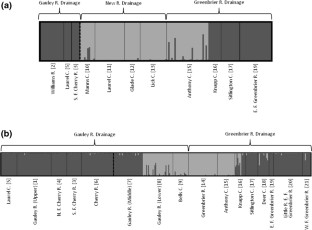 darter introgression swamping variegate