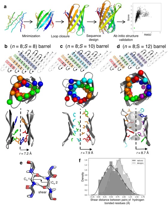 de novo design of a fluorescence activating barrel nature 8 s