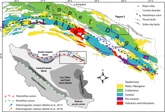 Geodynamic Evolution During the Mesozoic and Cenozoic in the Central High  Atlas of Morocco from Anisotropy of Magnetic Susceptibility