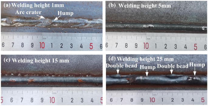 Suppression of humping bead in high-speed triple-wire gas indirect arc  welding | The International Journal of Advanced Manufacturing Technology