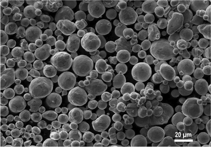 SEM image of iron powder used in the present investigation