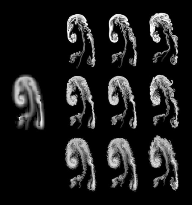 A density-accurate tracking solution for smoke upresolution