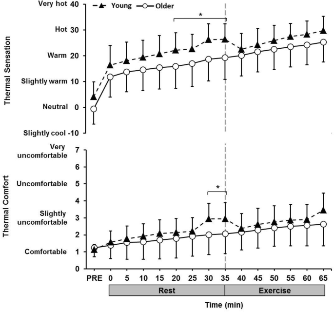 Body mapping of regional sweat distribution in young and older males