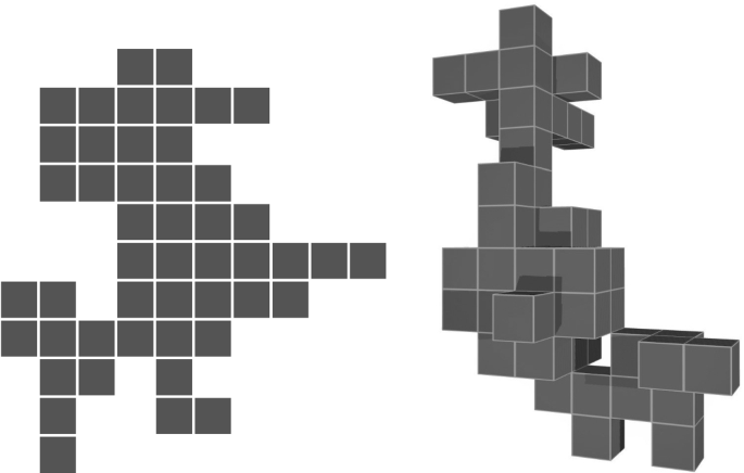 Simulation of the 2D and 3D Eden growth models up to time 10,000