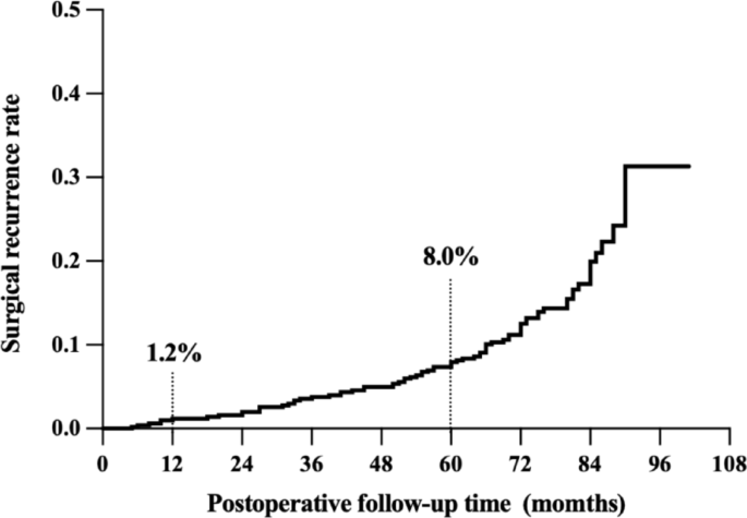 Risk factors for long-term surgical recurrence following ileocecal resection for Crohn’s disease