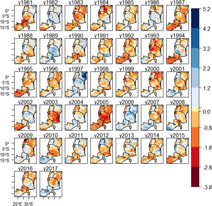 (PDF) Long-term spatial-temporal trends and variability of rainfall over  Eastern and Southern Africa