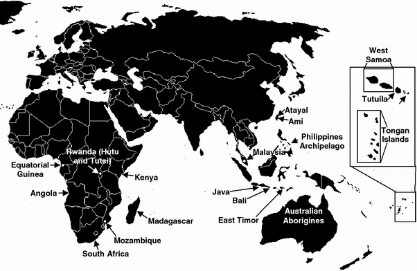 east african madagascar and polynesia