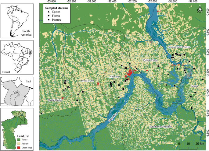 Local, spatial and land use variables, rather than forest cover, drive Odonata (Insecta) beta diversity in tropical streams - Biodiversity and Conservation