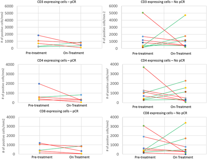 Macrophage cell counts (cells per mm2) in biopsy and tumour resection