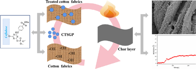 Preparation of flame-retardant/dyed cotton fabrics: flame retardancy,  dyeing performance and flame retardant/dyed mechanism