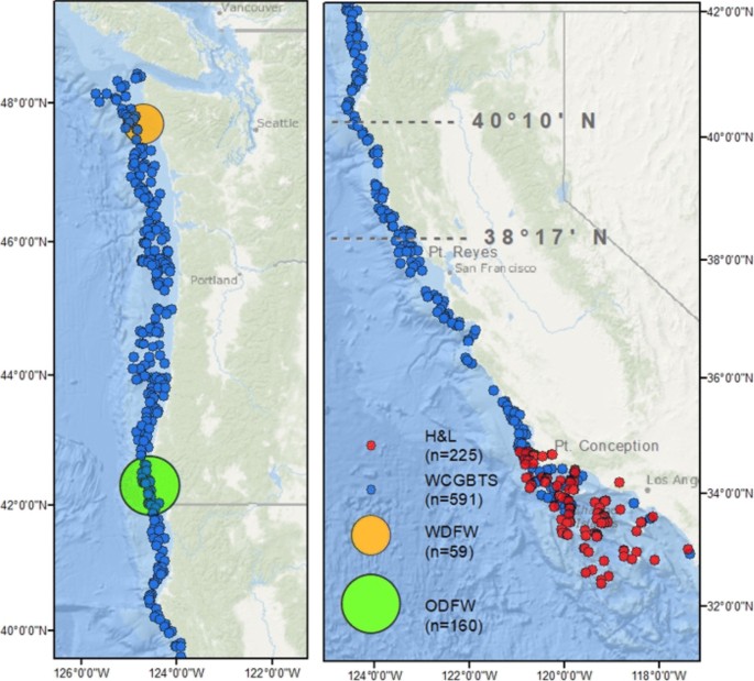 Evaluating drivers of spatial variability in lingcod, Ophiodon elongatus,  reproduction along the US West Coast
