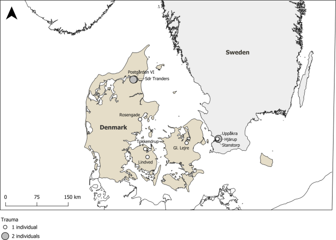 Photograph accompanying Bones from Scandinavian hearths and floors record injuries in 12 of nearly 200 people