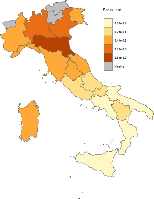 Mappa delle regioni del Colorado