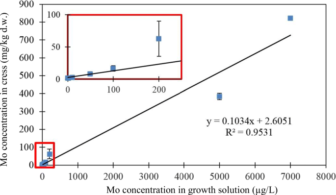 Investigation of the uptake of molybdenum by plants from Argentinean  groundwater