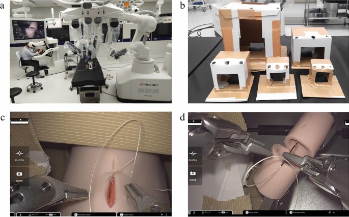 Evaluation of the hinotori^™ Surgical Robot System for accurate suturing in small cavities