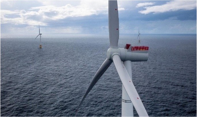Pivoting arms could stabilize massive floating offshore wind turbines