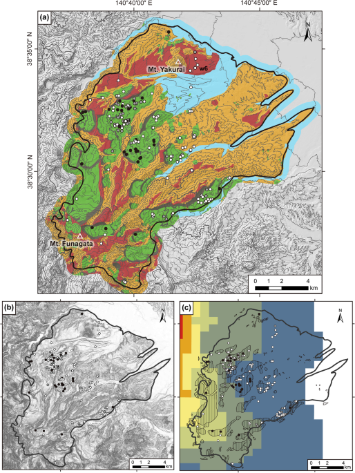 Photographs and scheme of geomorphic features: A, steep-sided wash bank