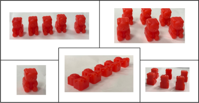 2 Pack 50 Cavity Gummy Bear Molds By Alpha & Sigma - Non-Stick Silicone