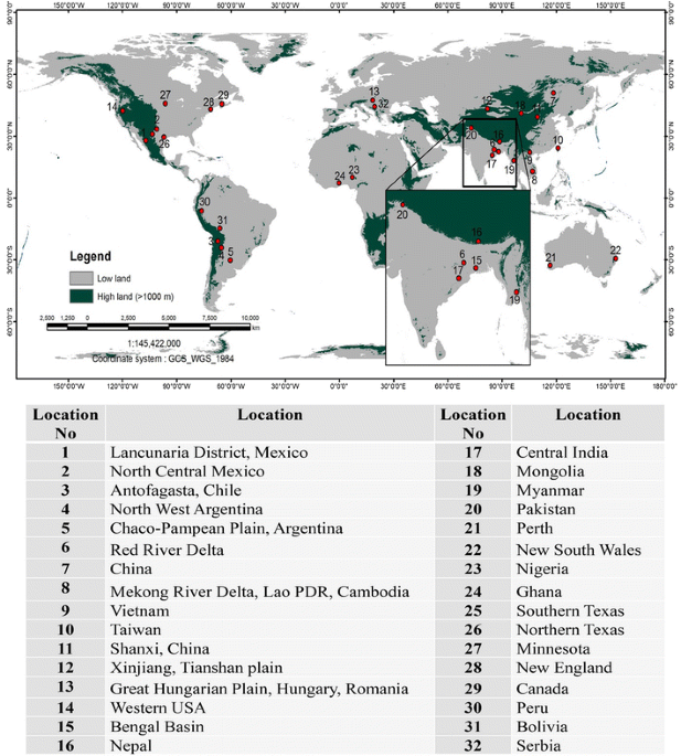Arsenic in Latin America: A critical overview on the geochemistry