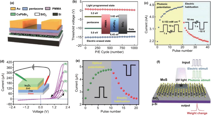 Human brain stimulated by artificial synaptic device