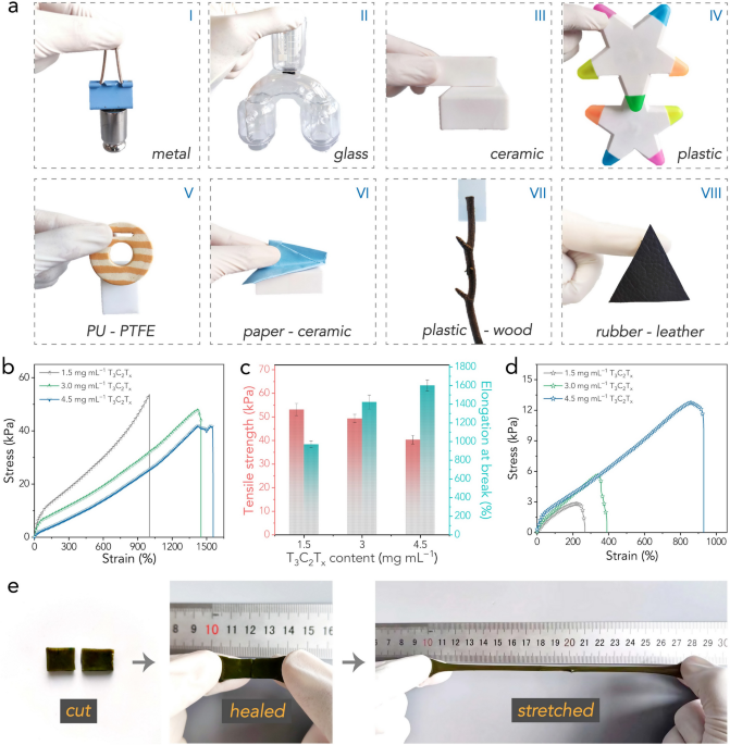 SANS obtained for crosslinked (c-PTFE) and original PTFE without