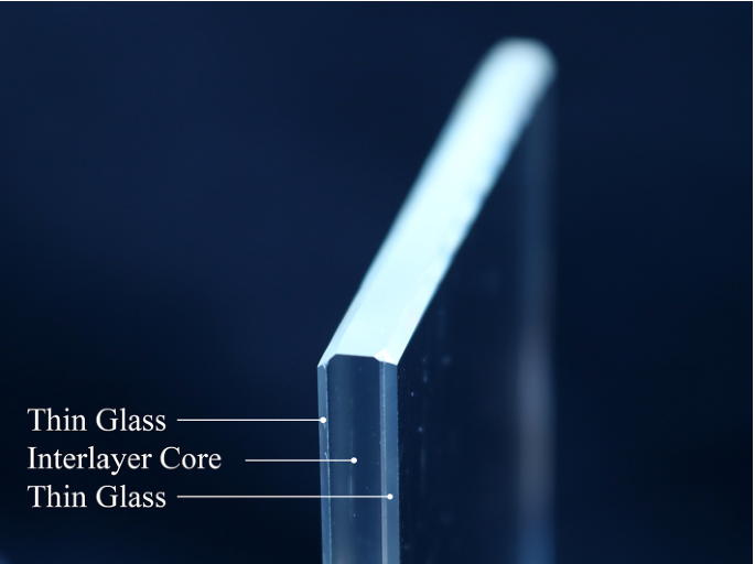 Load-bearing behaviour of innovative lightweight glass–plastic